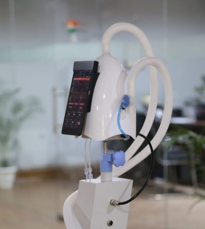 An AgVa ventilator. (Photo @UNDP_India/Twitter)